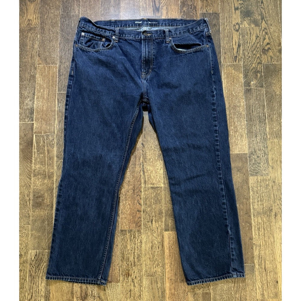 Old Navy Blue Jeans Men's Size W42xL30 Straight Regular Mid Rise 100% Cotton